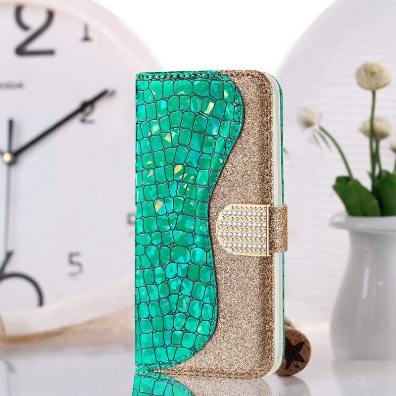 Κάλυμμα Samsung Galaxy S22 5G Crocodile Diamonds